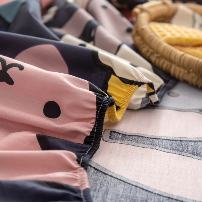 91家纺网 家纺一手货源 找家纺 绵庭 2021新款全棉12868单床笠 酷仔兔