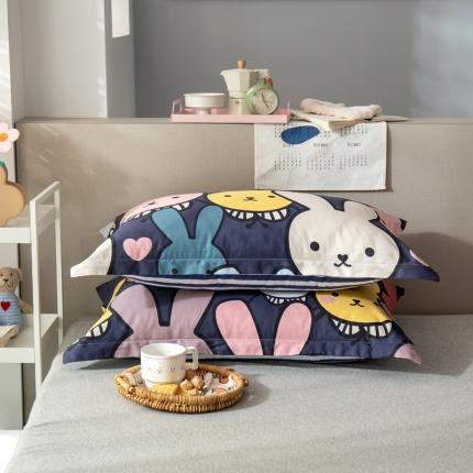 91家纺网 家纺一手货源 找家纺 绵庭 2021新款全棉12868单枕套 酷仔兔