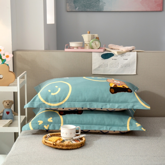 91家纺网 家纺一手货源 找家纺 （总）绵庭 2021新款全棉12868单枕套