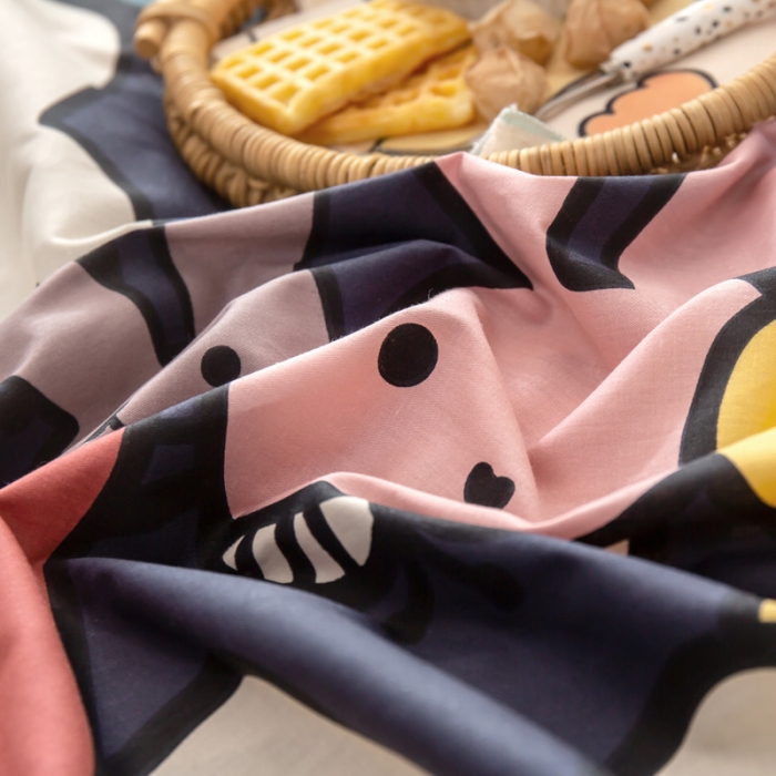 91家纺网 家纺一手货源 找家纺 绵庭 2021新款全棉12868单枕套 酷仔兔