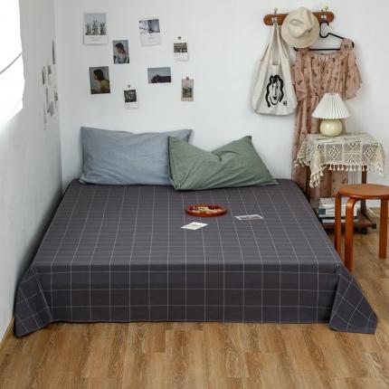 91家纺网 家纺一手货源 找家纺 （总）安莱生活 2021新款色织全棉水洗棉单床单