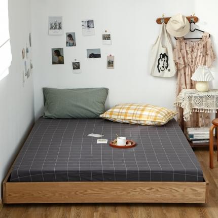 91家纺网 家纺一手货源 找家纺 （总）安莱生活 2021新款色织全棉水洗棉单床笠