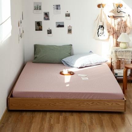 91家纺网 家纺一手货源 找家纺 （总）安莱生活 2021新款色织全棉水洗棉单床笠