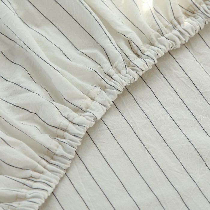 91家纺网 家纺一手货源 找家纺 （总）安莱生活 2021新款色织全棉水洗棉单床笠