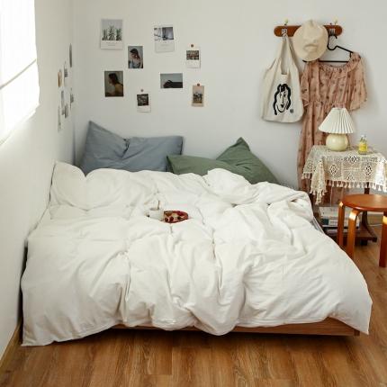 91家纺网 家纺一手货源 找家纺 （总）安莱生活 2021新款色织全棉水洗棉混搭四件套