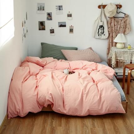 91家纺网 家纺一手货源 找家纺 （总）安莱生活 2021新款色织全棉水洗棉混搭四件套