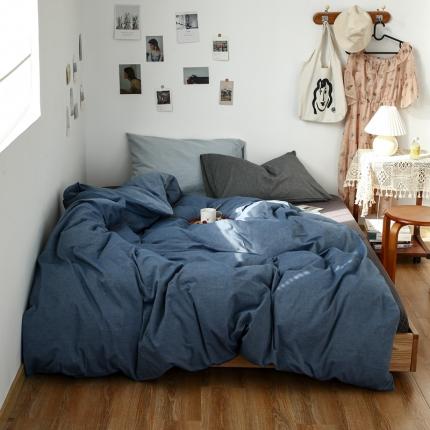 91家纺网 家纺一手货源 找家纺 （总）安莱生活 2021新款色织全棉水洗棉混搭四件套