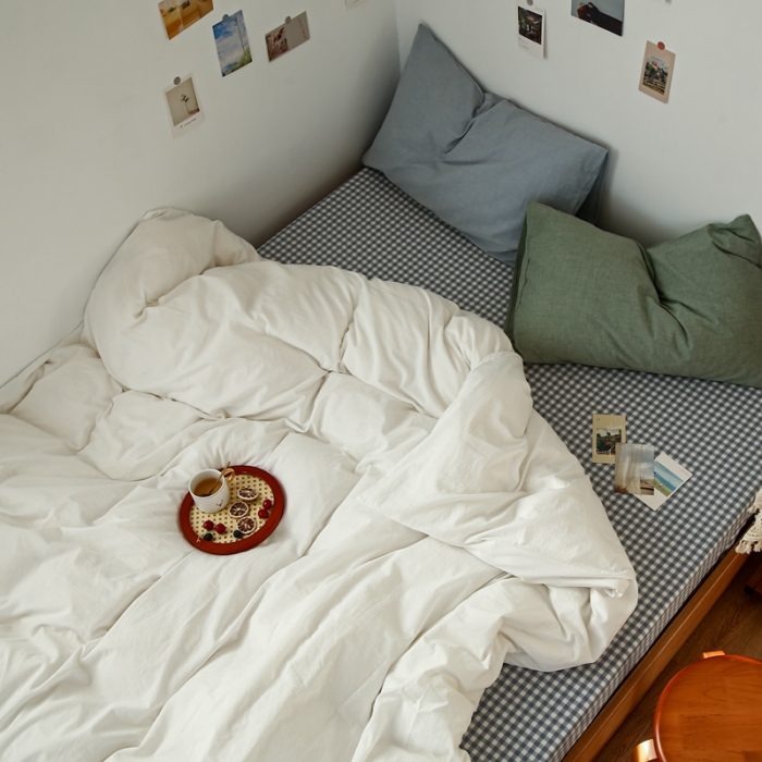 91家纺网 家纺一手货源 找家纺 （总）安莱生活 2021新款色织全棉水洗棉混搭四件套