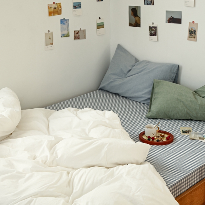 91家纺网 家纺一手货源 找家纺 （总）安莱生活 2021新款色织全棉水洗棉混搭四件套