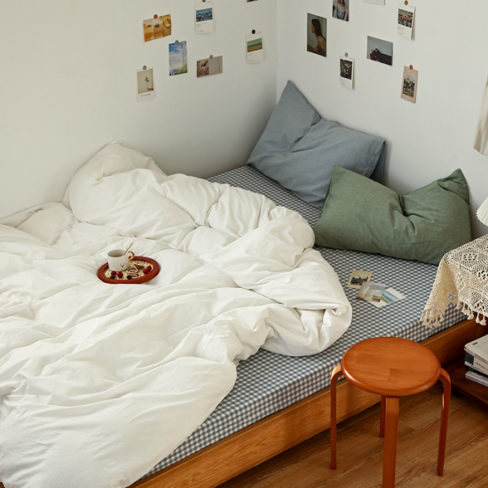 91家纺网 家纺一手货源 找家纺 （总）安莱生活 2021新款色织全棉水洗棉混搭四件套