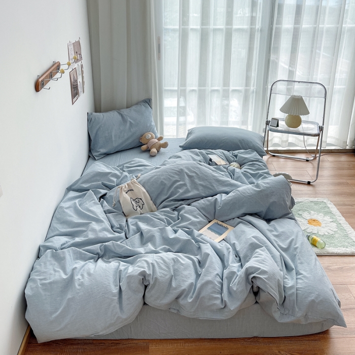 91家纺网 家纺一手货源 找家纺 （总）安莱生活 2021新款全棉水洗棉四件套