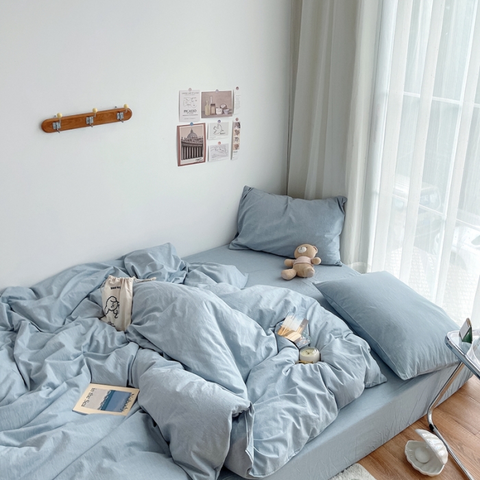 91家纺网 家纺一手货源 找家纺 （总）安莱生活 2021新款全棉水洗棉四件套