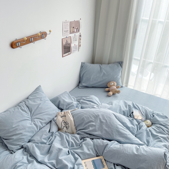 91家纺网 家纺一手货源 找家纺 （总）安莱生活 2021新款全棉水洗棉四件套