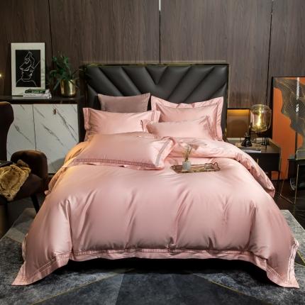 91家纺网 家纺一手货源 找家纺 （总）鼎飞 2021新款长绒棉四件套艾伦系列