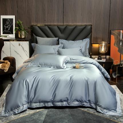 91家纺网 家纺一手货源 找家纺 （总）鼎飞 2021新款长绒棉四件套艾伦系列