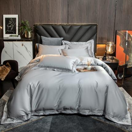 91家纺网 家纺一手货源 找家纺 （总）鼎飞 2021新款长绒棉四件套艾伦系列