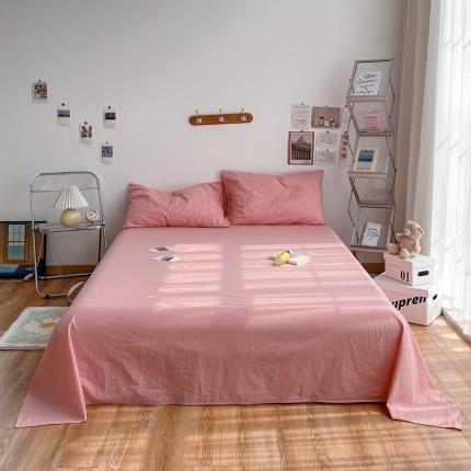 91家纺网 家纺一手货源 找家纺 （总）安莱生活 2021新款全棉水洗棉单床单