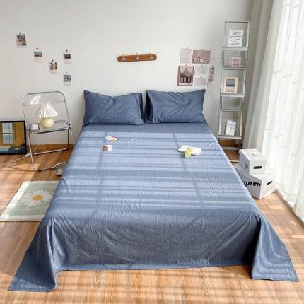 91家纺网 家纺一手货源 找家纺 （总）安莱生活 2021新款全棉水洗棉单床单