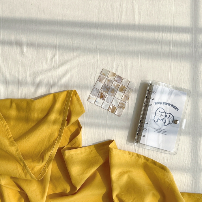 91家纺网 家纺一手货源 找家纺 安莱生活 2021新款全棉水洗棉单床单 姜黄