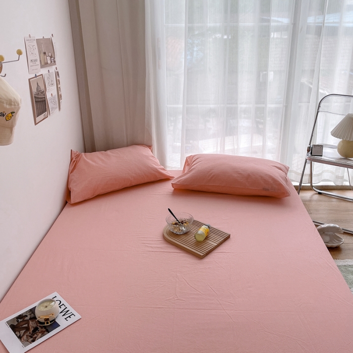 91家纺网 家纺一手货源 找家纺 （总）安莱生活 2021新款全棉水洗棉单床笠