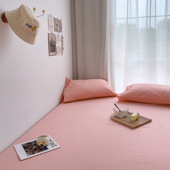 91家纺网 家纺一手货源 找家纺 （总）安莱生活 2021新款全棉水洗棉单床笠