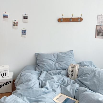 91家纺网 家纺一手货源 找家纺 （总）安莱生活 2021新款全棉水洗棉单枕套一对