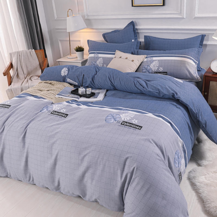 91家纺网 家纺一手货源 找家纺 优姿家纺 2021新款全棉磨毛四件套 蒙德拉-兰