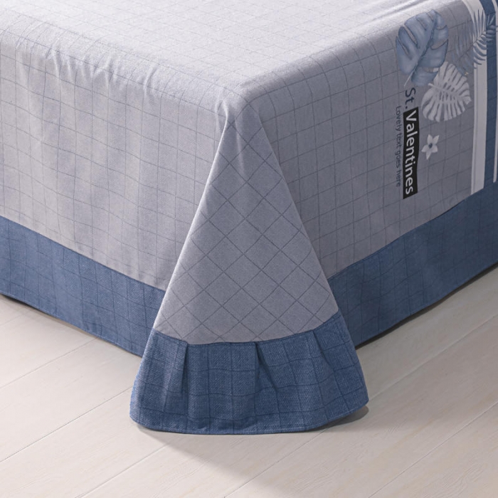 91家纺网 家纺一手货源 找家纺 优姿家纺 2021新款全棉磨毛四件套 蒙德拉-兰