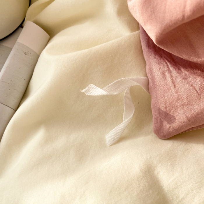 91家纺网 家纺一手货源 找家纺 安莱生活 2021新款芝士纯色/双拼四件套 芝士双拼藕粉