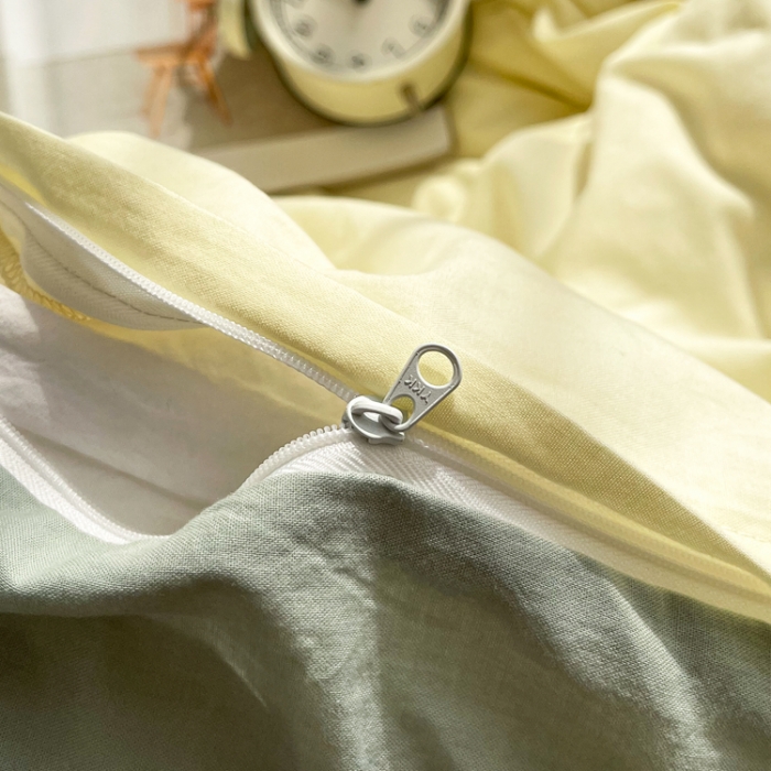 91家纺网 家纺一手货源 找家纺 安莱生活 2021新款芝士纯色/双拼四件套 芝士双拼青柠