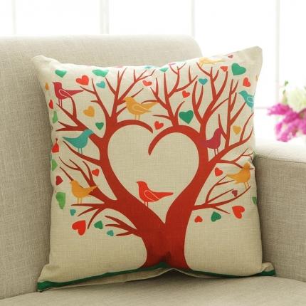 91家纺网 家纺一手货源 找家纺 （总）新款赠品亚麻抱枕来图定制LOGO