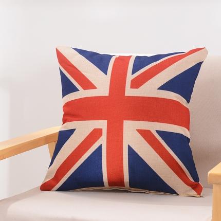 91家纺网 家纺一手货源 找家纺 （总）新款赠品亚麻抱枕来图定制LOGO