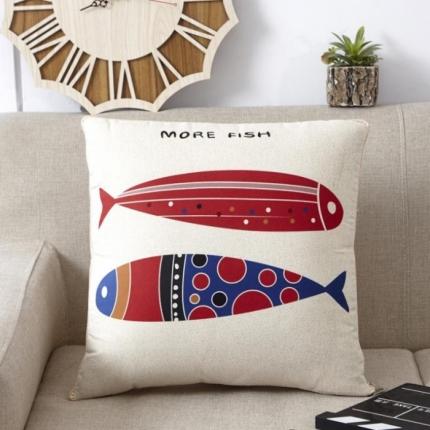 91家纺网 家纺一手货源 找家纺 （总）新款赠品亚麻抱枕来图定制LOGO