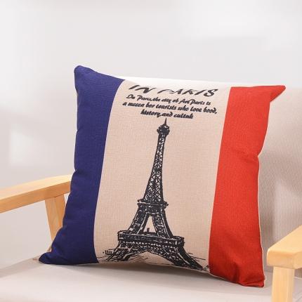 91家纺网 家纺一手货源 找家纺 （总）新款赠品亚麻抱枕来图定制LOGO