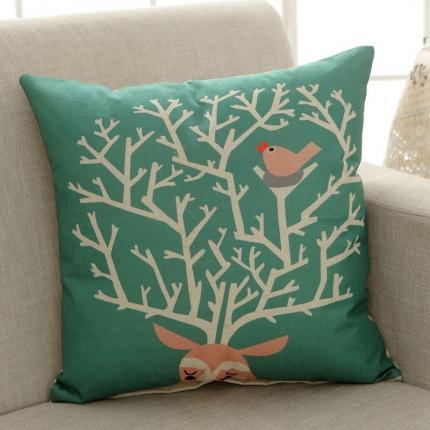 91家纺网 家纺一手货源 找家纺 （总）新款赠品亚麻抱枕来图定制LOGO