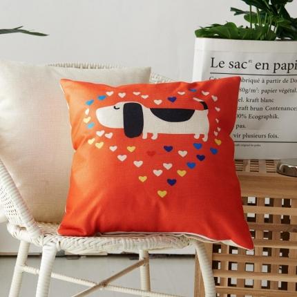 91家纺网 家纺一手货源 找家纺 （总）新款赠品亚麻抱枕来图定制LOGO