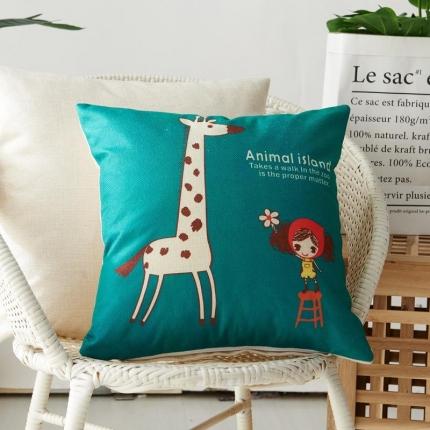 91家纺网 家纺一手货源 找家纺 （总）新款赠品亚麻抱枕来图定制LOGO