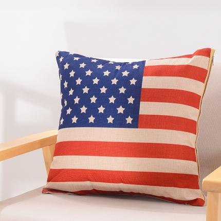 91家纺网 家纺一手货源 找家纺 （总）新款赠品亚麻抱枕来图定制LOGO