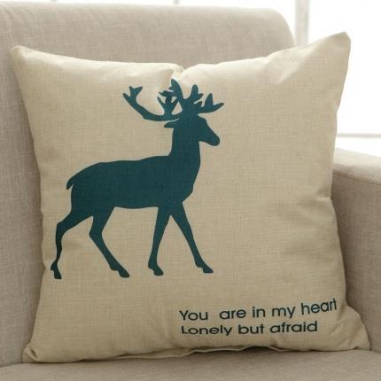 91家纺网 家纺一手货源 找家纺 （总）新款赠品亚麻抱枕来图定制LOGO