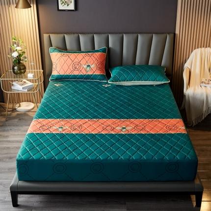 91家纺网 家纺一手货源 找家纺 花言狐语 2025新款水洗棉防水隔尿夹棉床笠艾琳