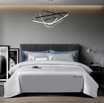 91家纺网 家纺一手货源 找家纺 （总）玖玖爱2021新款100支纯色埋绳刺绣贡缎长绒棉四件套