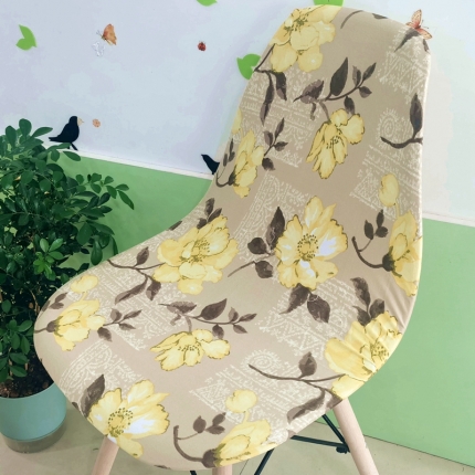 91家纺网 家纺一手货源 找家纺 弹力伊姆斯椅套  饭店客厅简易椅椅套  连体弹性椅子套