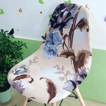 91家纺网 家纺一手货源 找家纺 弹力伊姆斯椅套  饭店客厅简易椅椅套  连体弹性椅子套