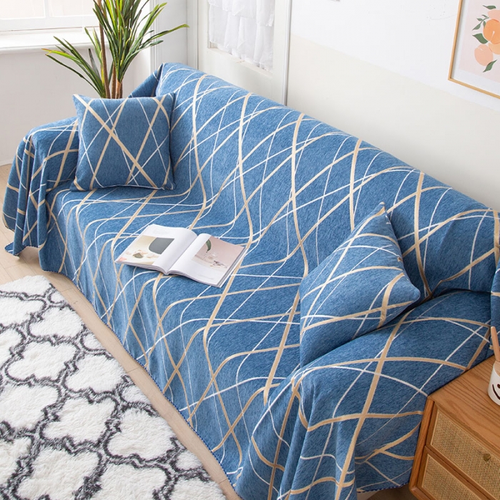 91家纺网 家纺一手货源 找家纺 （总）启博家纺 2021全盖雪尼尔沙发巾沙发垫沙发套沙发罩