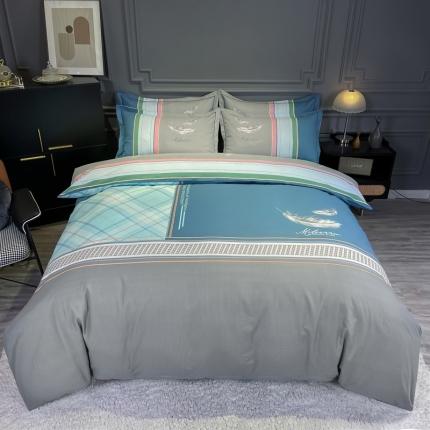 91家纺网 家纺一手货源 找家纺 （总）金爱家 2021新款大版磨毛花卉系列四件套