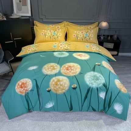 91家纺网 家纺一手货源 找家纺 （总）金爱家 2021新款大版磨毛花卉系列四件套