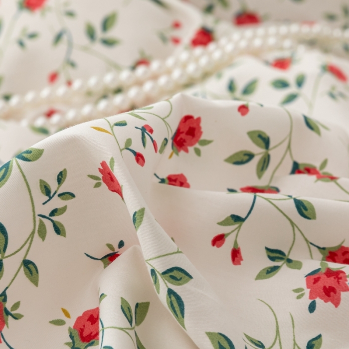 91家纺网 家纺一手货源 找家纺 金丝鸟家纺 2021新款花卉全棉四件套 法尔曼