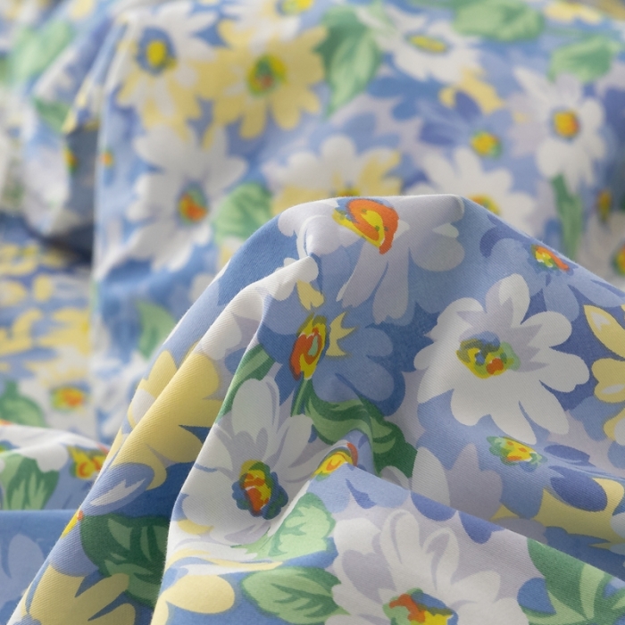 91家纺网 家纺一手货源 找家纺 金丝鸟家纺 2021新款花卉全棉四件套 凡尔赛