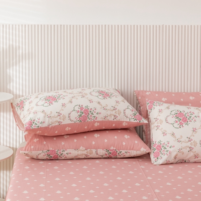 91家纺网 家纺一手货源 找家纺 金丝鸟家纺 2021新款花卉全棉四件套 花瑶