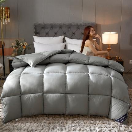 91家纺网 家纺一手货源 找家纺 （总）易展 2023新款纯棉防羽布羽丝绒被冬被子被芯春秋被
